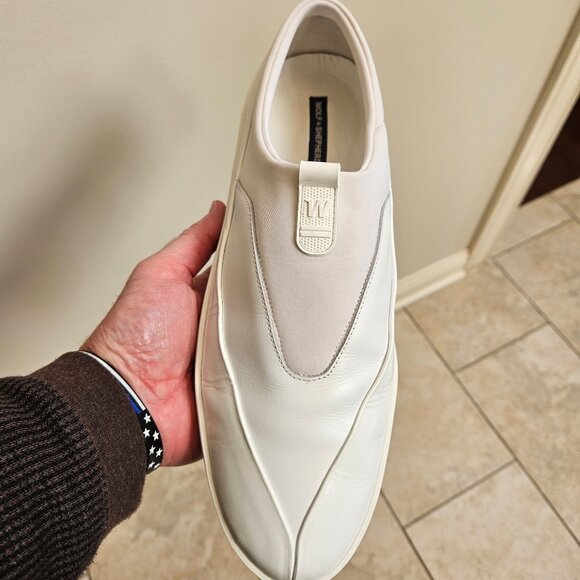 Wolf & Shepherd Men's Cruise TRE Slip On Sneakers, White, Sz 13 - Picture 15 of 16